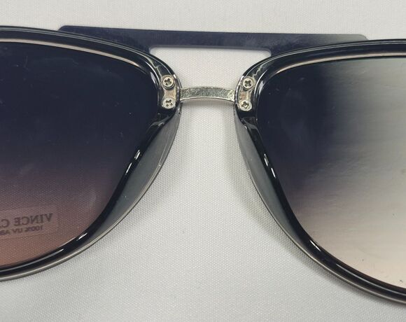 NWT Vince Camuto VC991 Gold Rimless Aviator Sunglasses Brown Gradient 65-12-145 main image 4